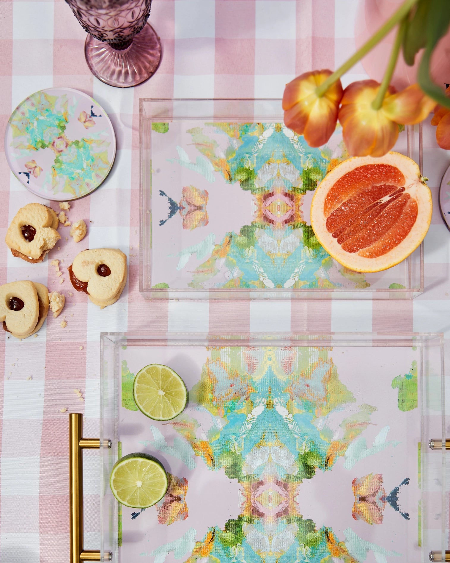 Stained Glass Lavender | Laura Park x Tart Coaster