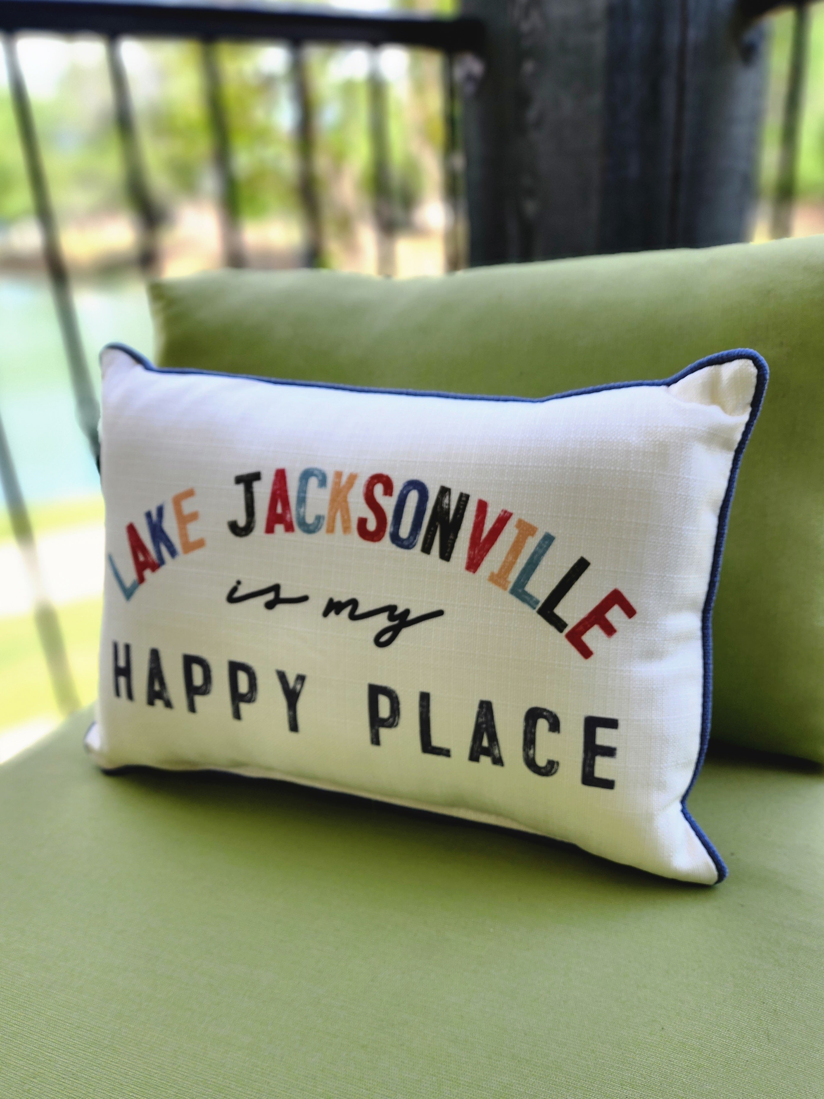 Happy Place Pillow - Lake Jacksonville