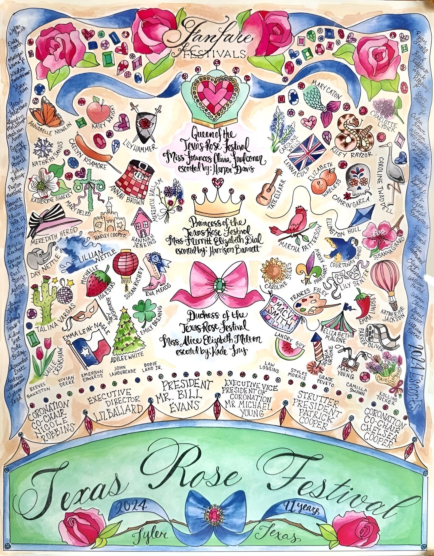 GLITTERBOXX - 2024 Texas Rose Festival Print