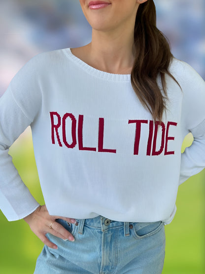 Long Sleeve Knit Sweater - Roll Tide