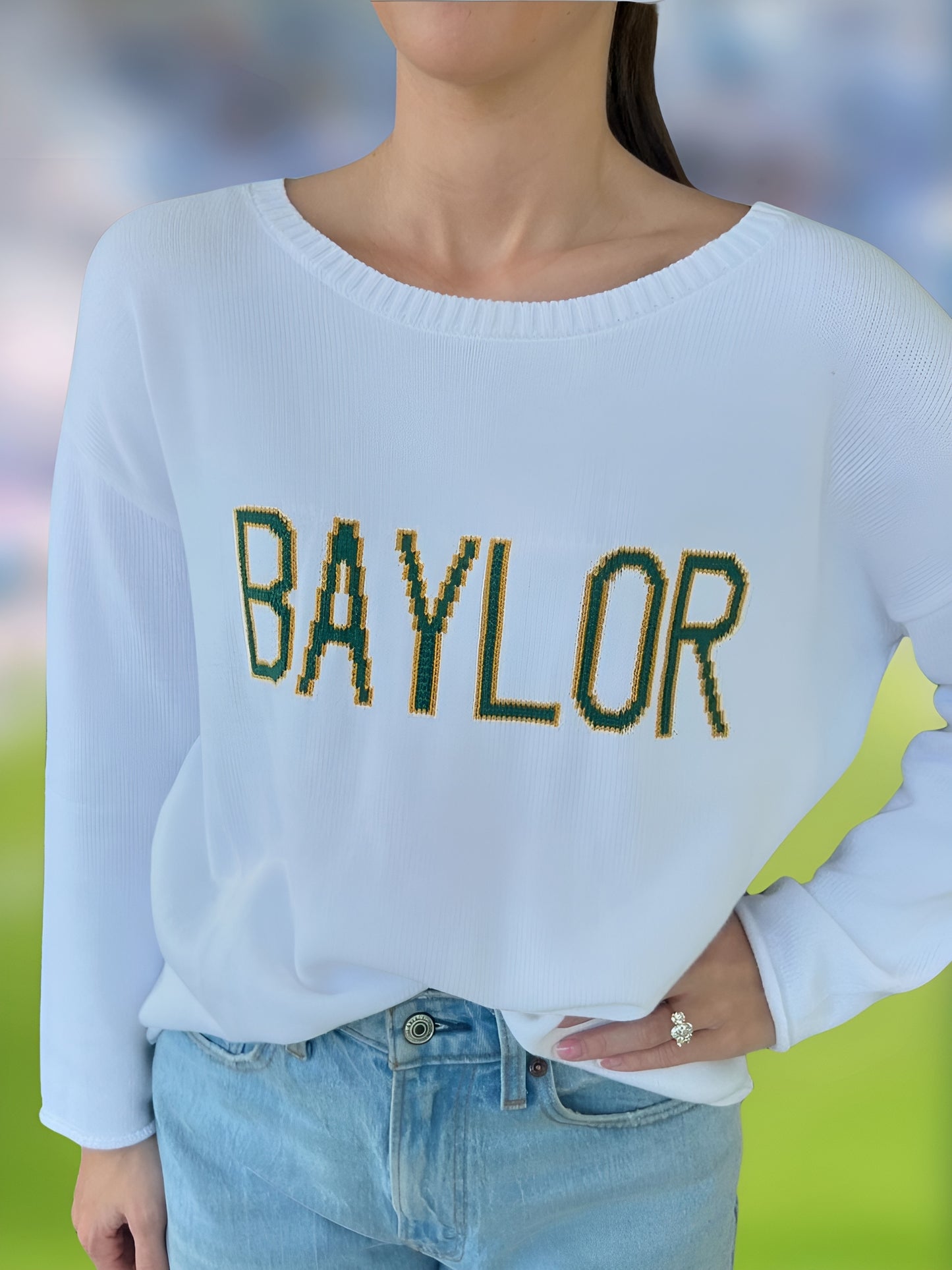 Long Sleeve Knit Sweater - Baylor