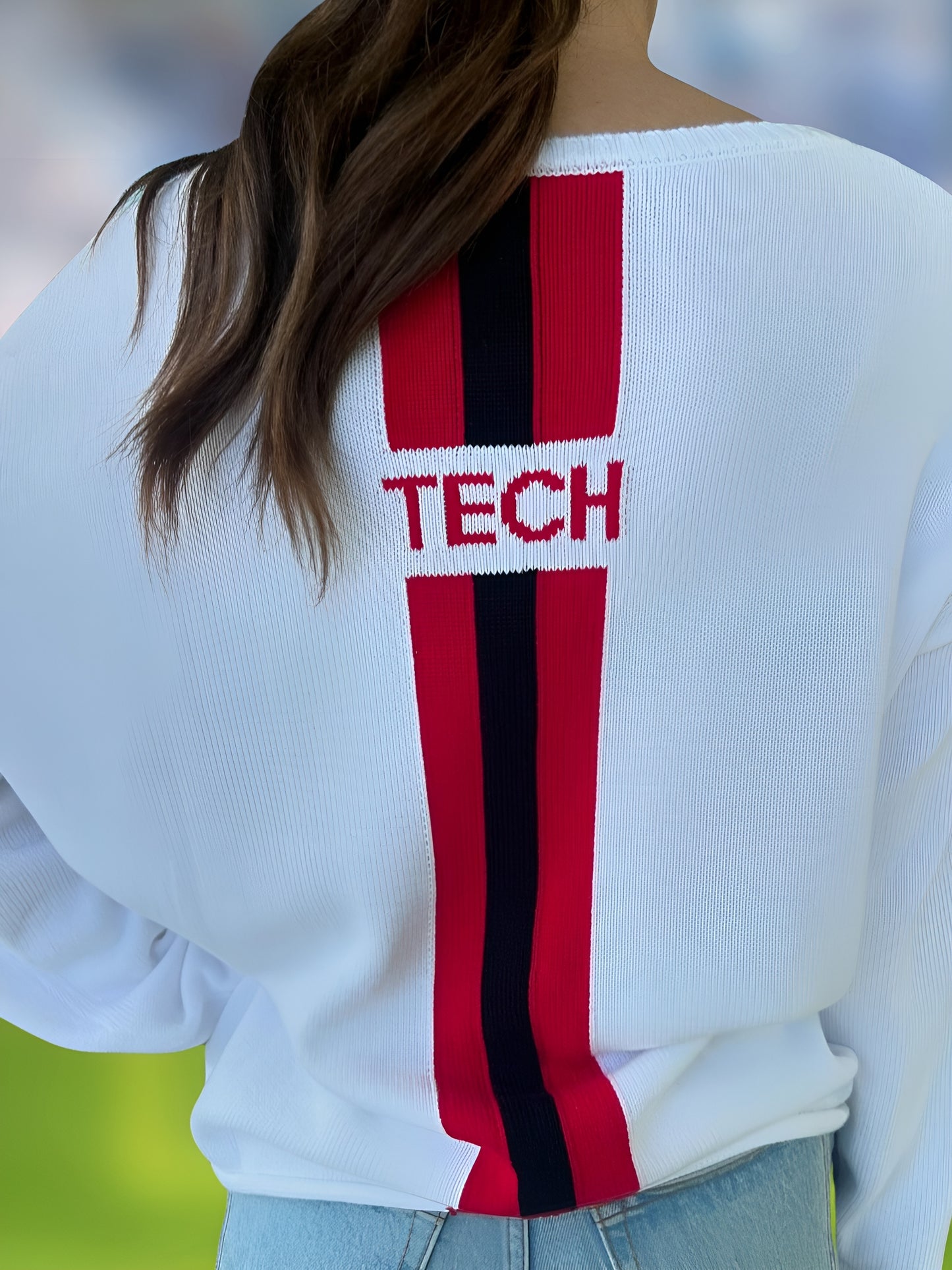 Long Sleeve Knit Sweater - Wreck 'Em