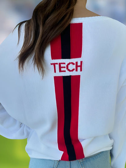 Long Sleeve Knit Sweater - Wreck 'Em