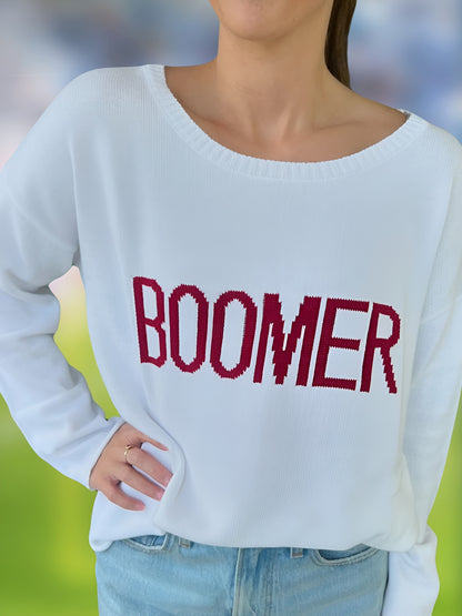 Long Sleeve Knit Sweater - Boomer