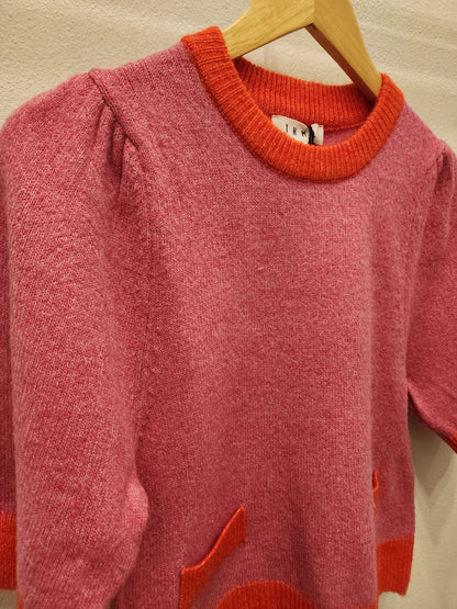 THML - Two Tone Sweater - Pink