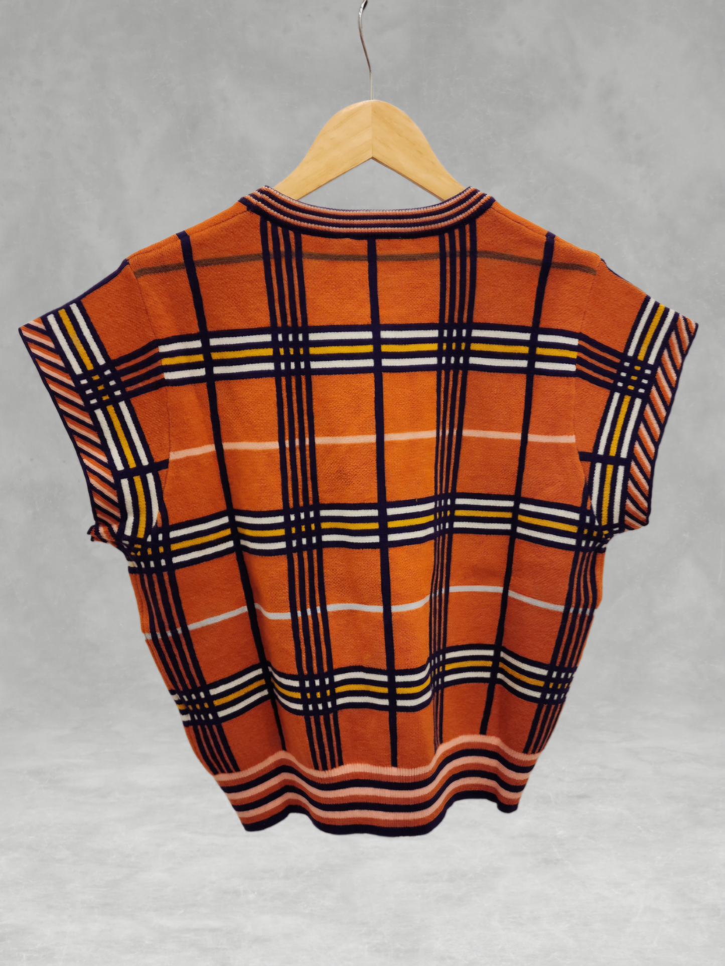 THML - Short Sleeve Plaid Top - Rust