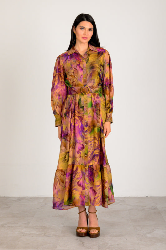 Haven Maxi Dress - Orchet/Olive Multi