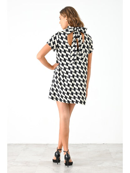 Rory Dress - Black/Cream