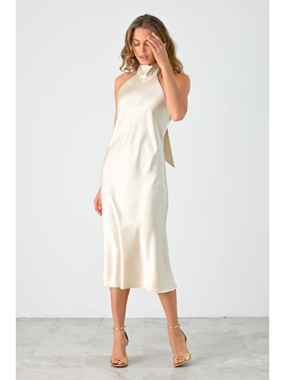 Lila Midi Dress - Bone