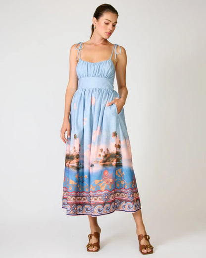 Pernille Maxi Dress- Blue Multi