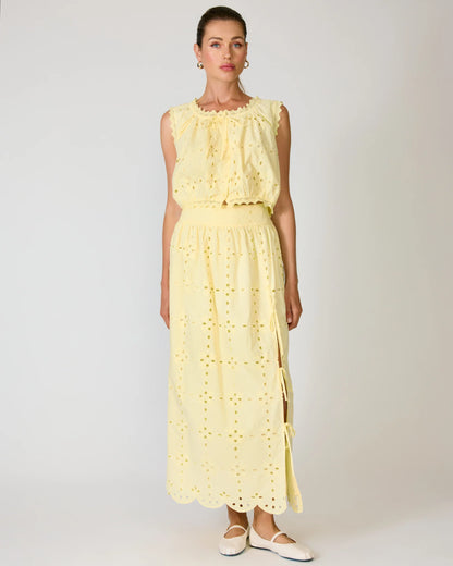 Marga Top & Skirt Set - Yellow