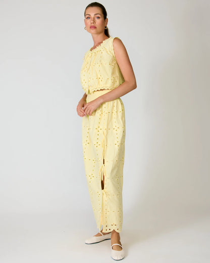 Marga Top & Skirt Set - Yellow
