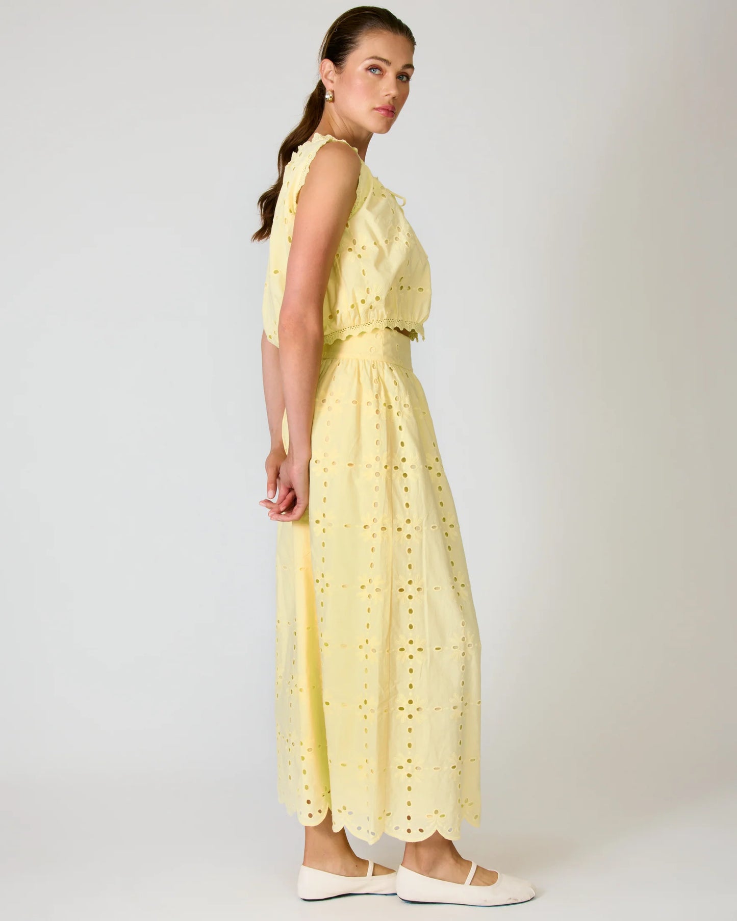 Marga Top & Skirt Set - Yellow