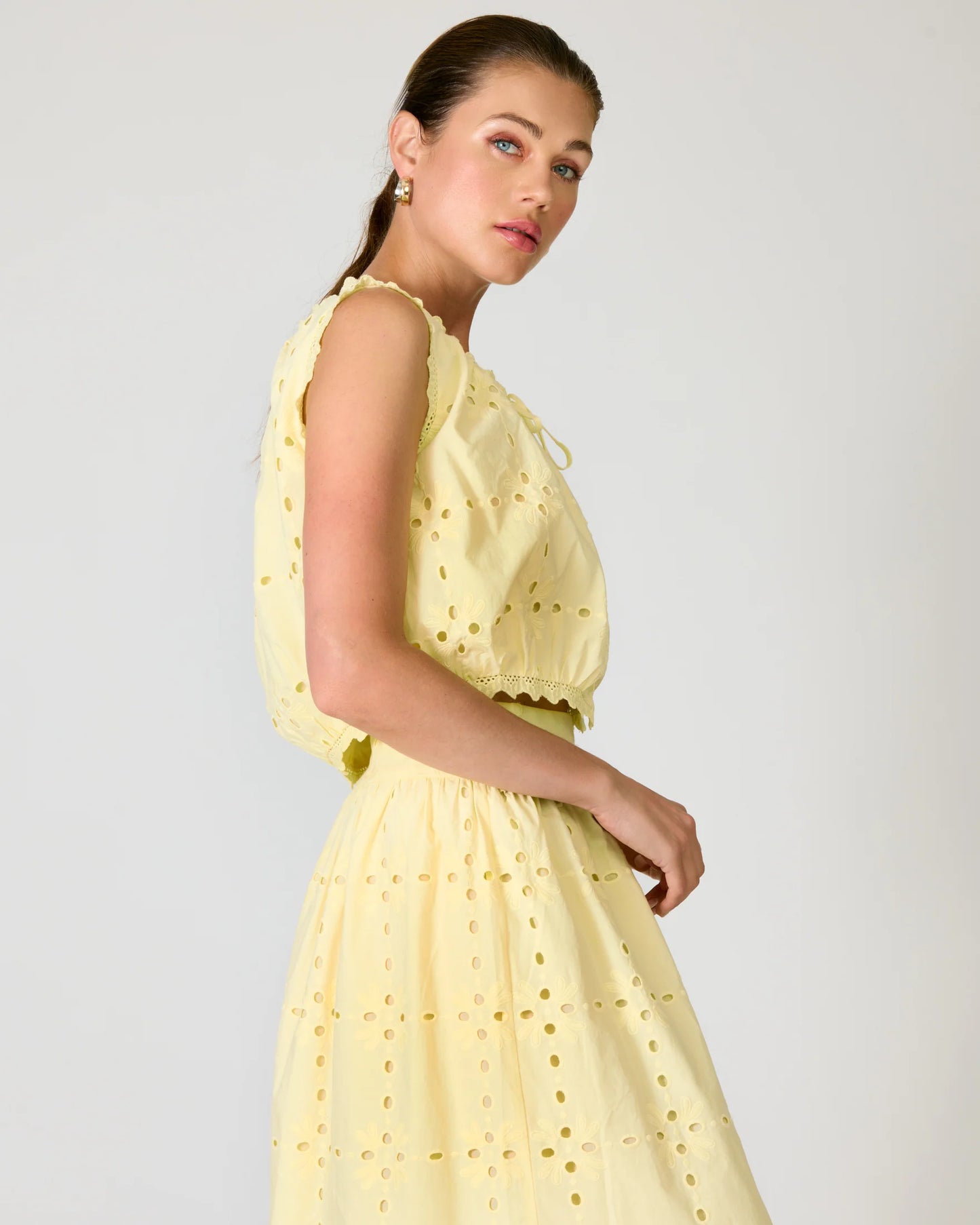 Marga Top & Skirt Set - Yellow
