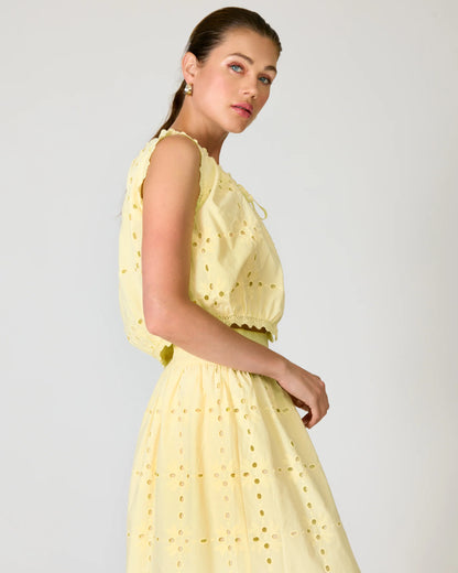 Marga Top & Skirt Set - Yellow