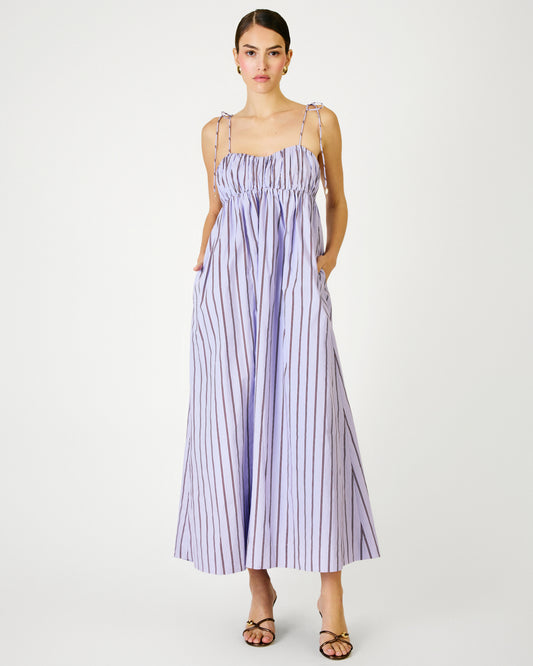 Andi Maxi Dress - Purple Stripe
