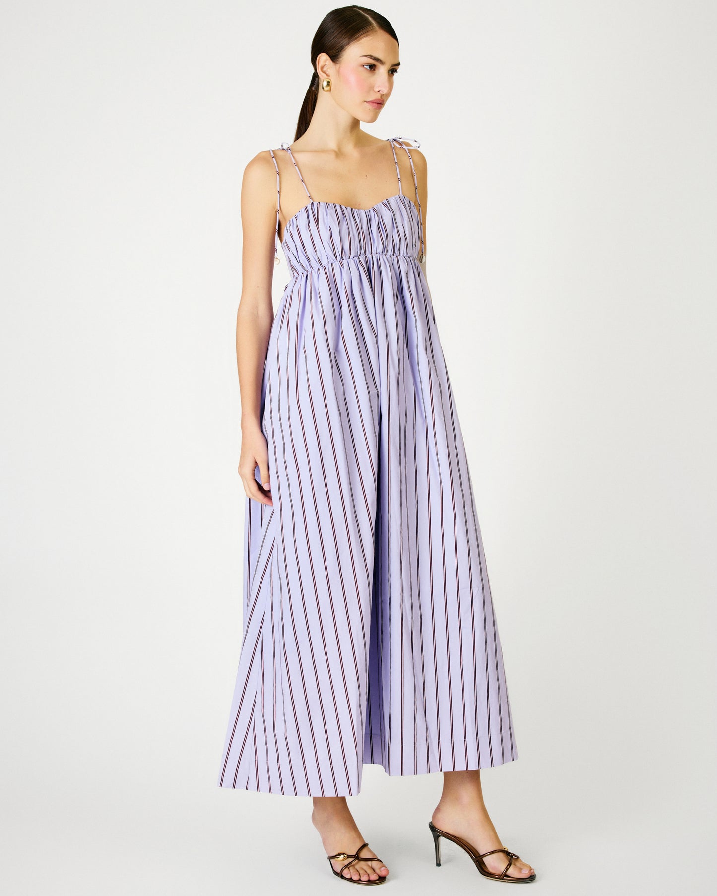 Andi Maxi Dress - Purple Stripe