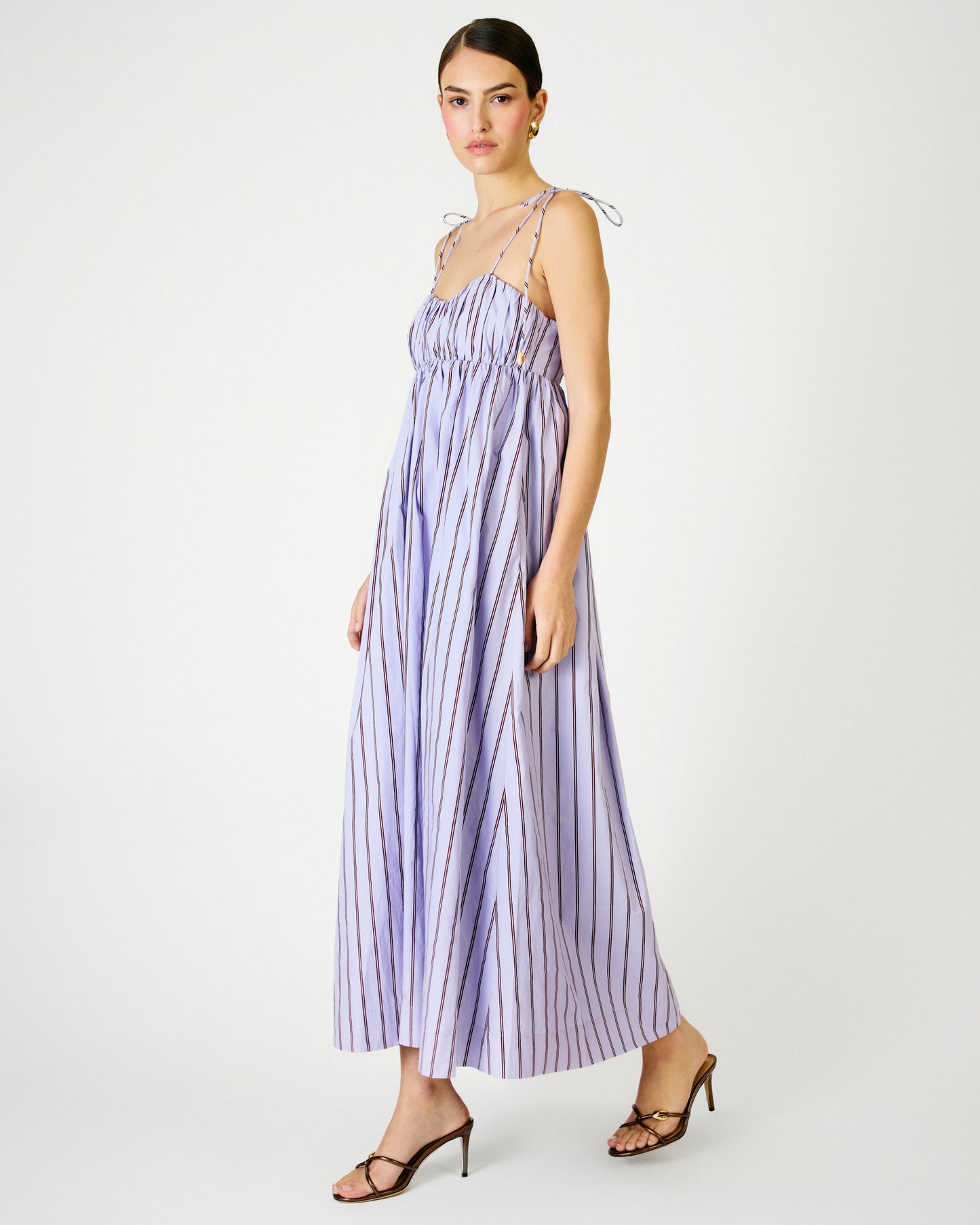 Andi Maxi Dress - Purple Stripe