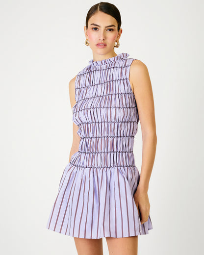 Andi Mini Dress - Purple Stripe