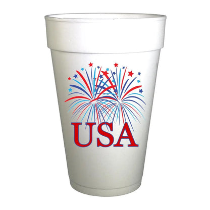 USA Fireworks July 4th Party Cups