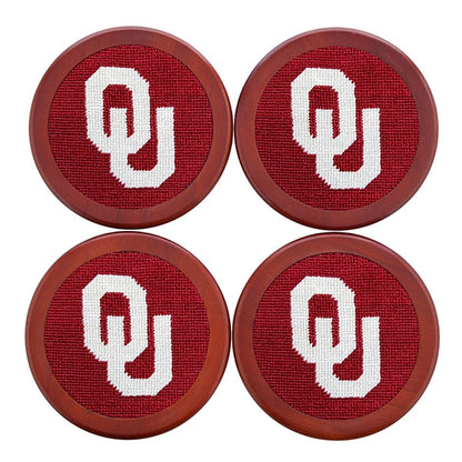 Oklahoma Needlepoint Coaster Set