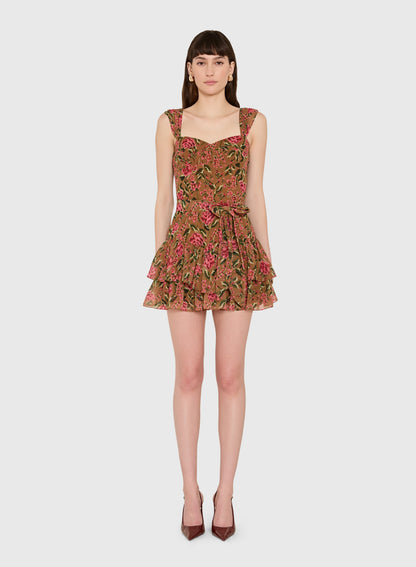 Kendra Skort Romper - Evening Rose Print