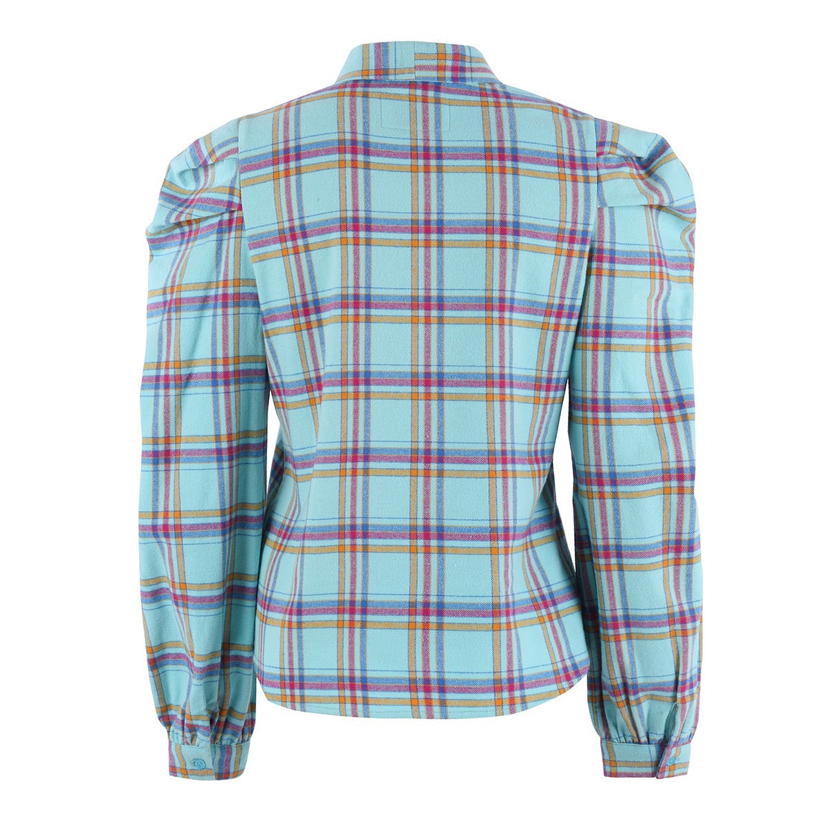 The Shirt - The French Bow Shirt - Aqua Plaid