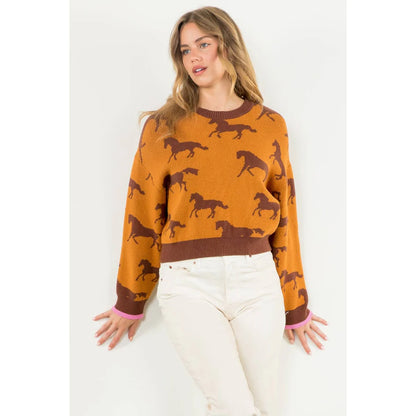 THML - Knit Horse Sweater - Rustic