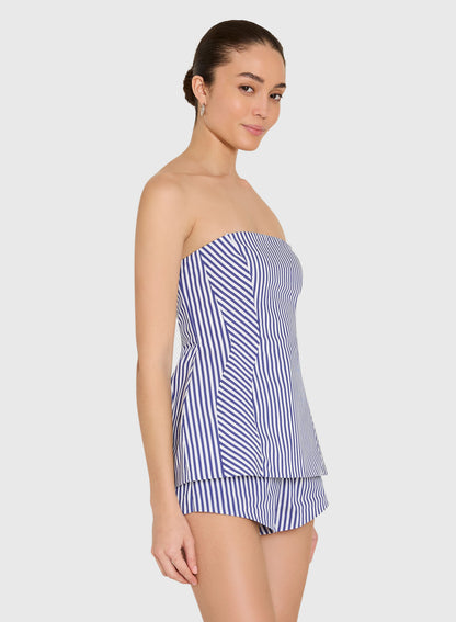 Linda Top - Blue Ivory