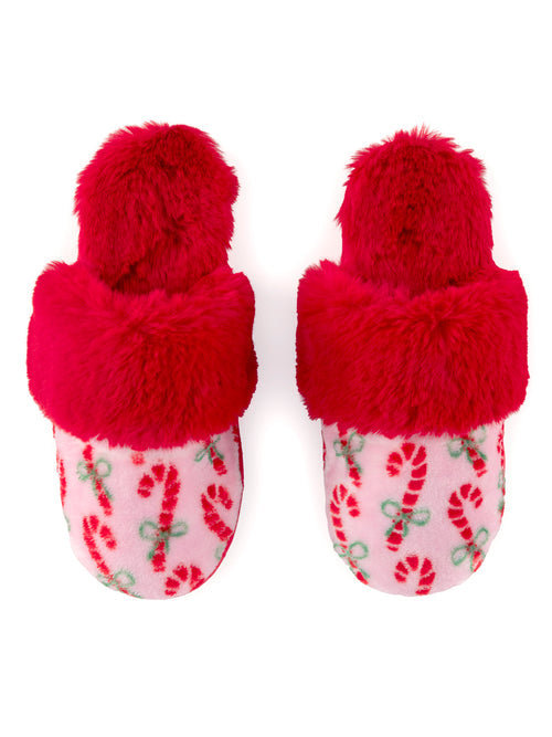 Felicity Candy Cane Slippers - Multi