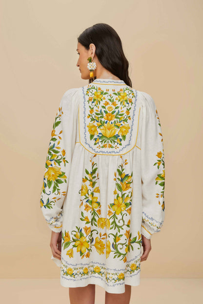 Off-White Sicily Lenzing™ Ecovero™ Euroflax™ Mini Dress