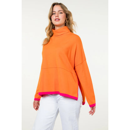 THML - Turtleneck Knit Sweater - Orange