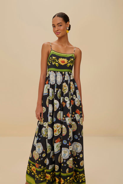 Trip Souvenir Black Maxi Dress
