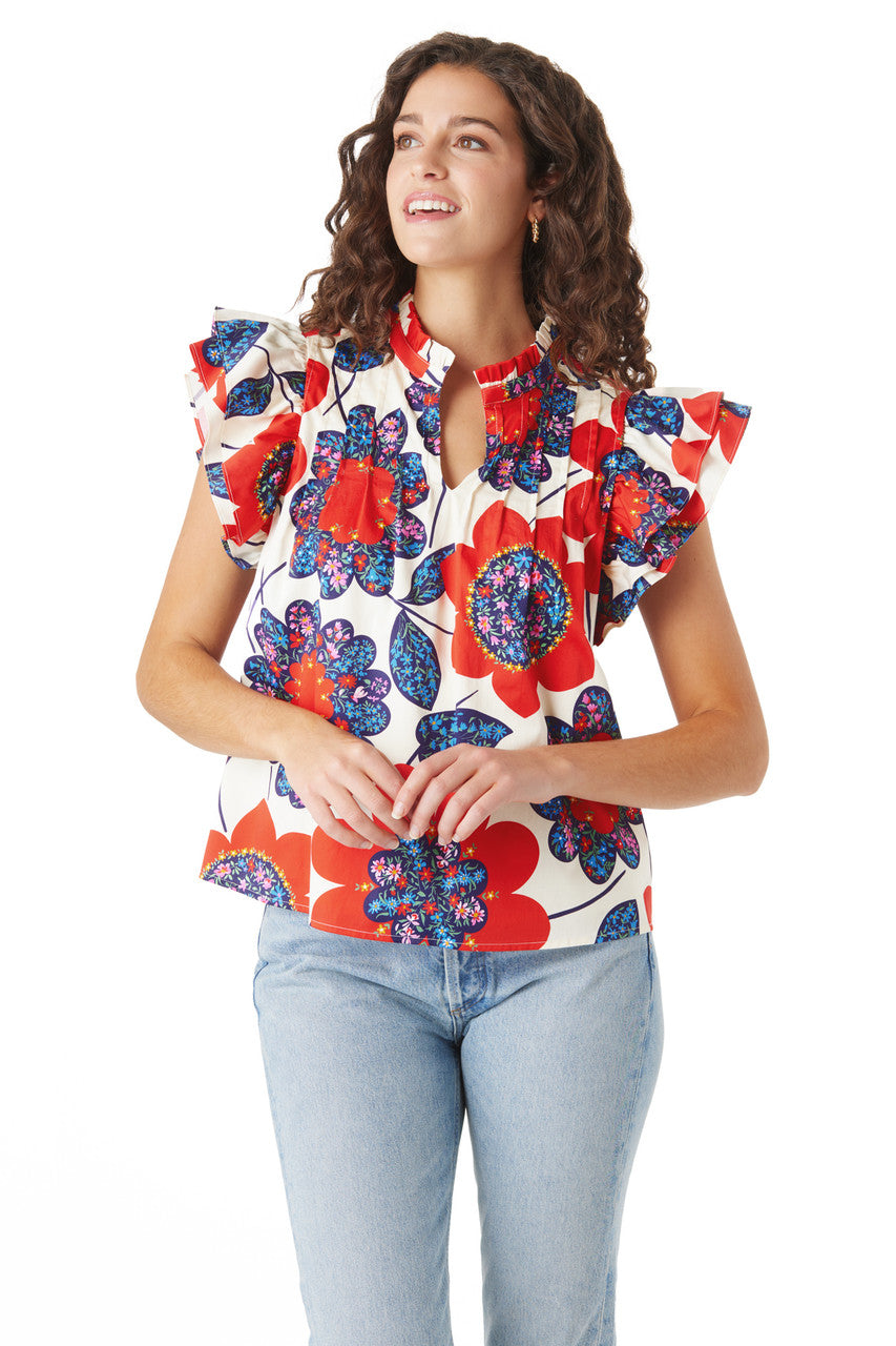 CROSBY - Augusta Top - Nantucket Floral