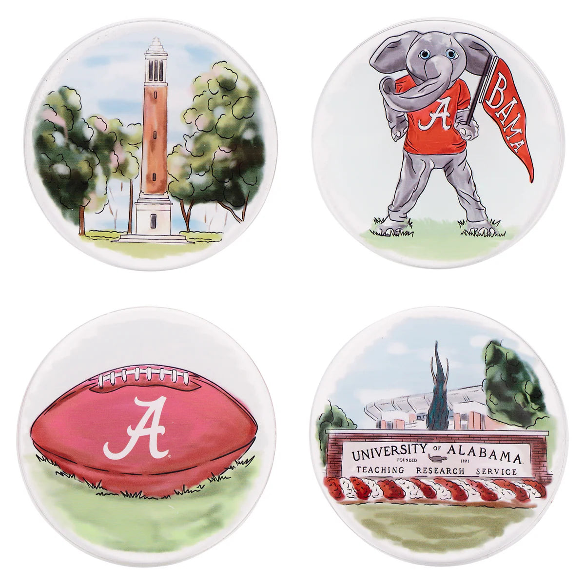 Alabama Coaster Set/4