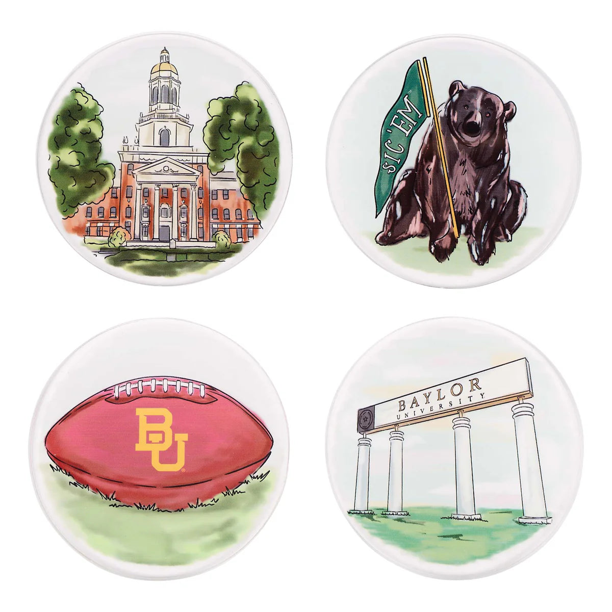 Baylor Coaster Set/4