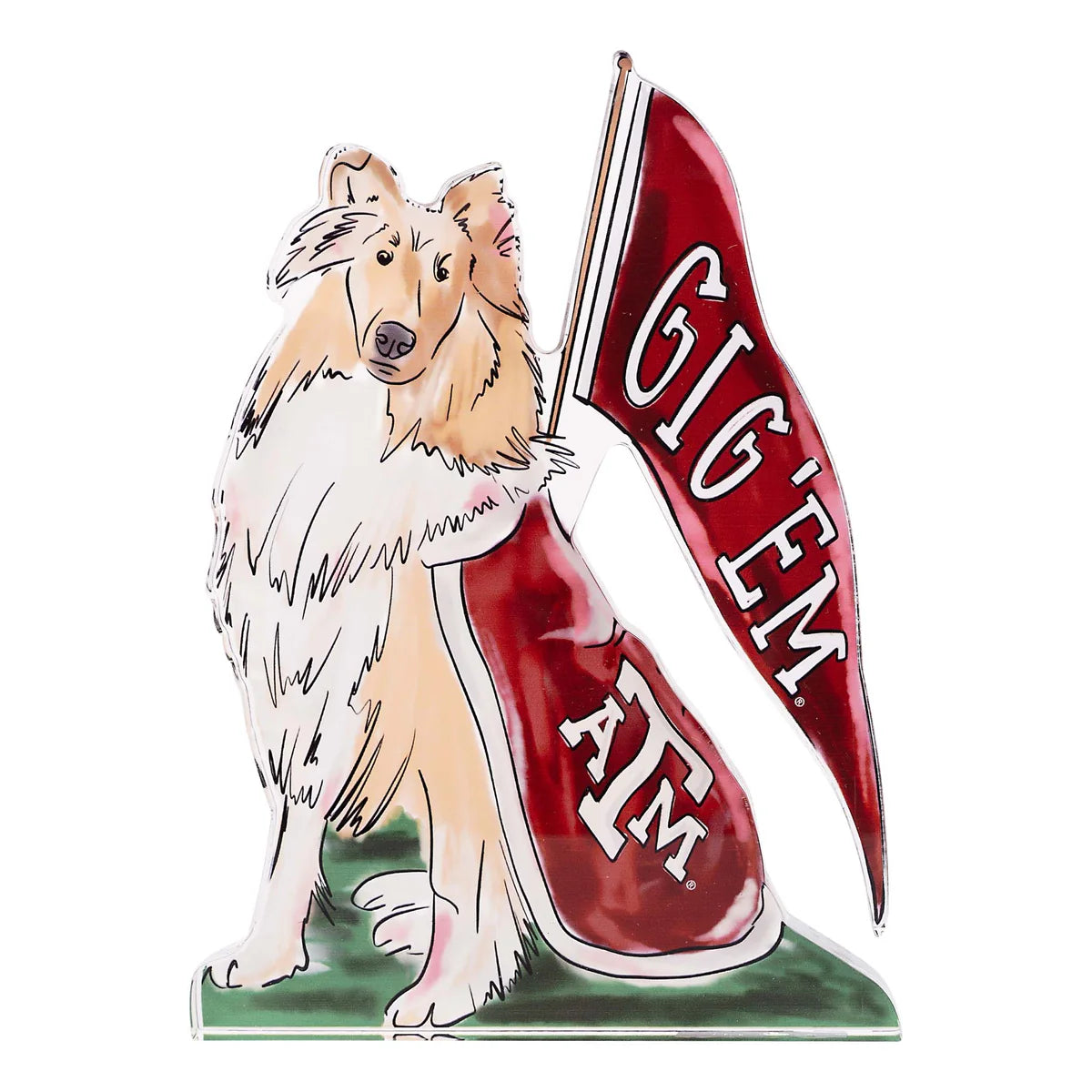 Texas A&M Reveille Acrylic Stand