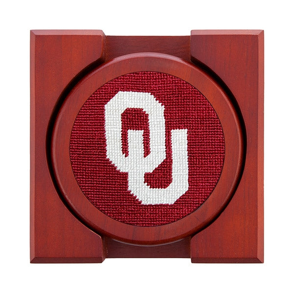 Oklahoma Needlepoint Coaster Set