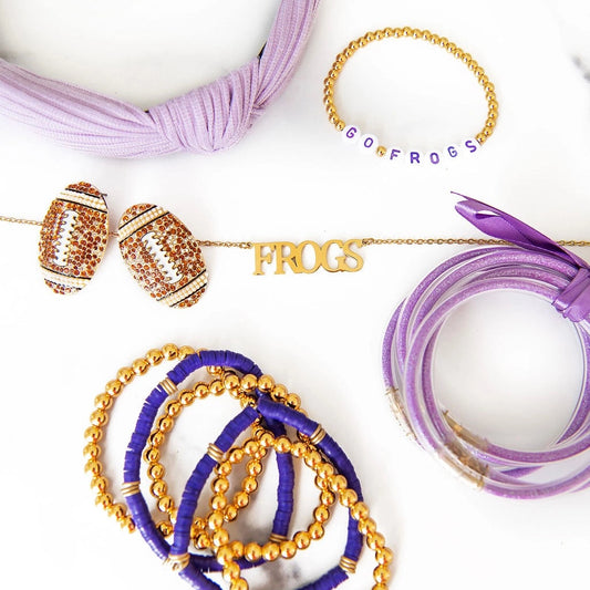 Texas Collegiate Nameplate Necklace - FROGS