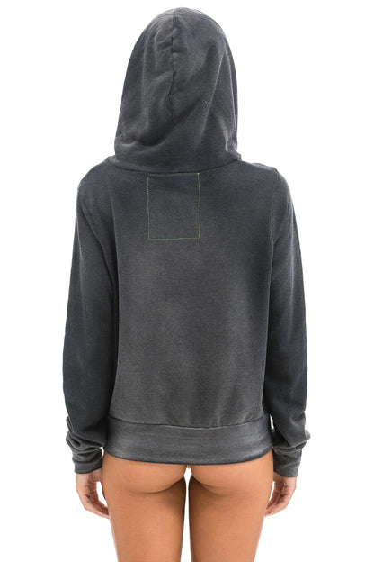 Aviaator Nation - 5 Stripe Hoodie - Faded Smoke