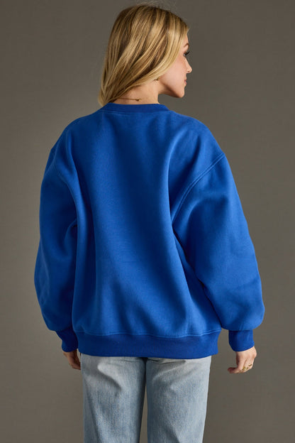 Apres Sweatshirt - Blue & Pink