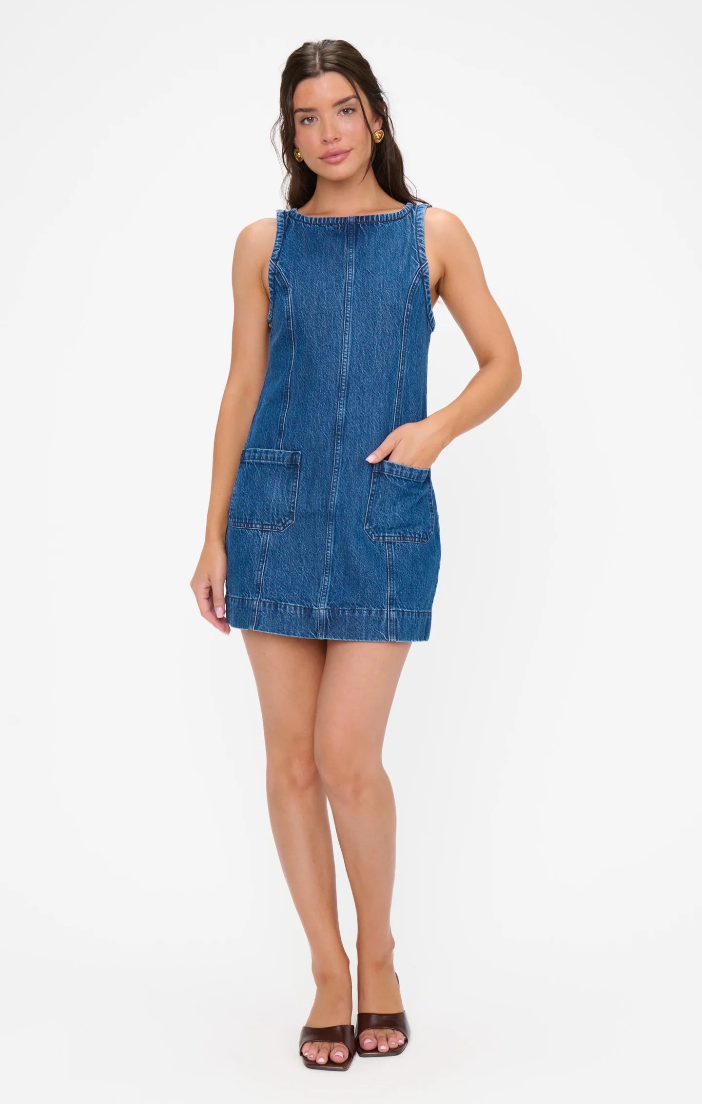 Boulevard Mini Dress - Reservoir Blue