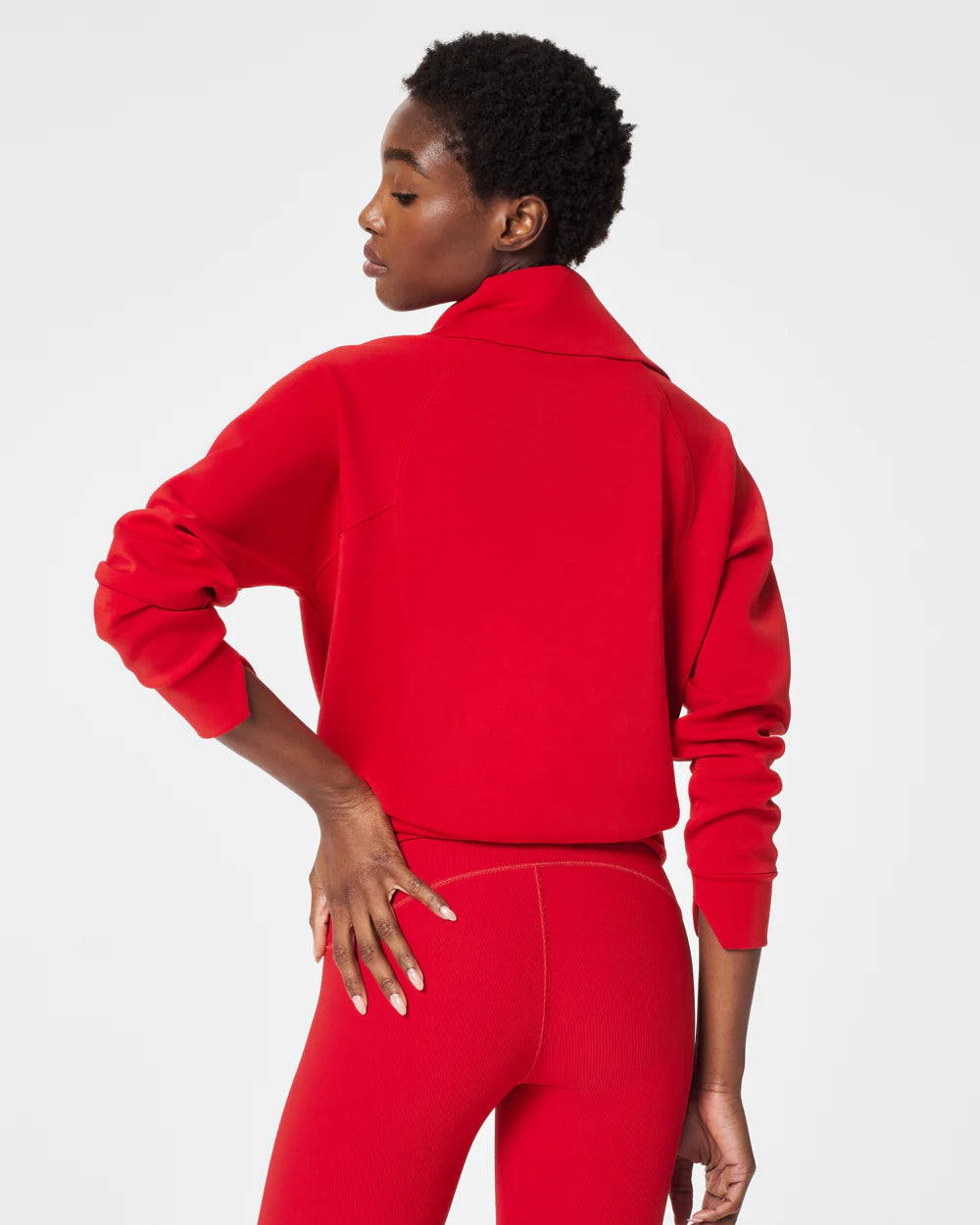 Spanx - AirEssentials Half Zip - Red