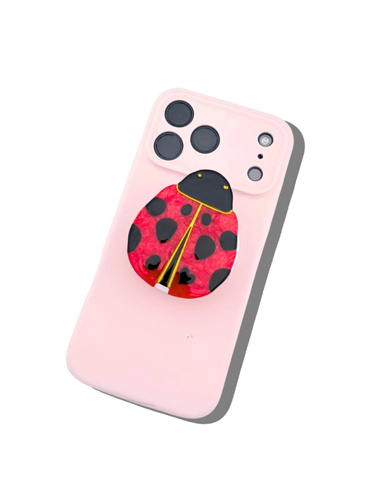 Hand-Painted Ladybug Gripcharm | Eco-Friendly