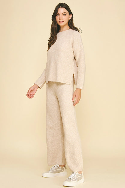 Soft Yarn Knit Sweater - Oatmeal