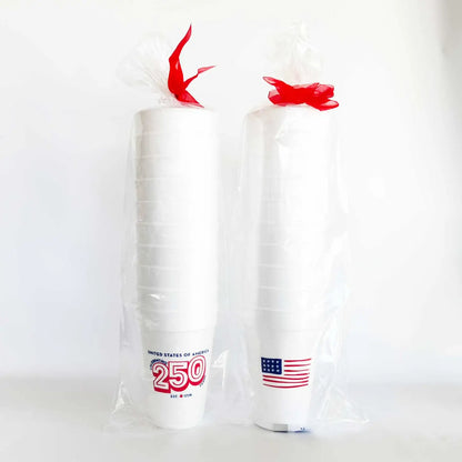Celebrating 250 Years USA Foam Cups (10 Ct)