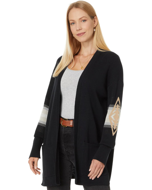 PENDLETON - Sierra Springs Cardigan - Black Multi Harding