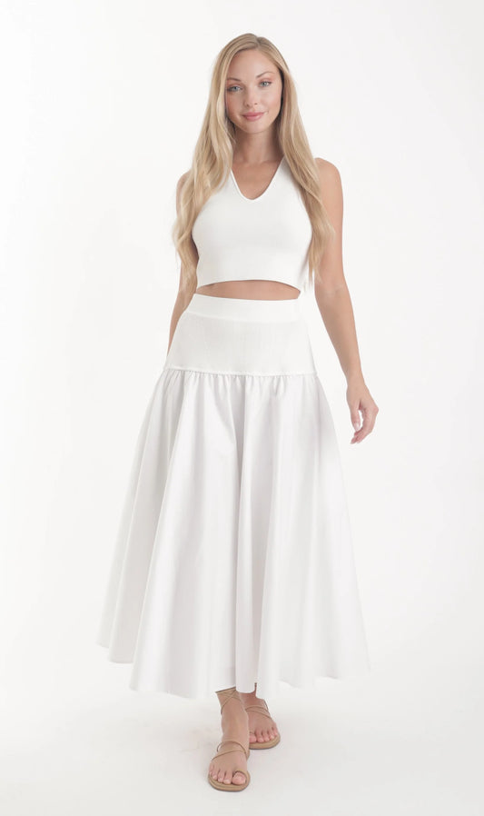 Saira Knit Set - White