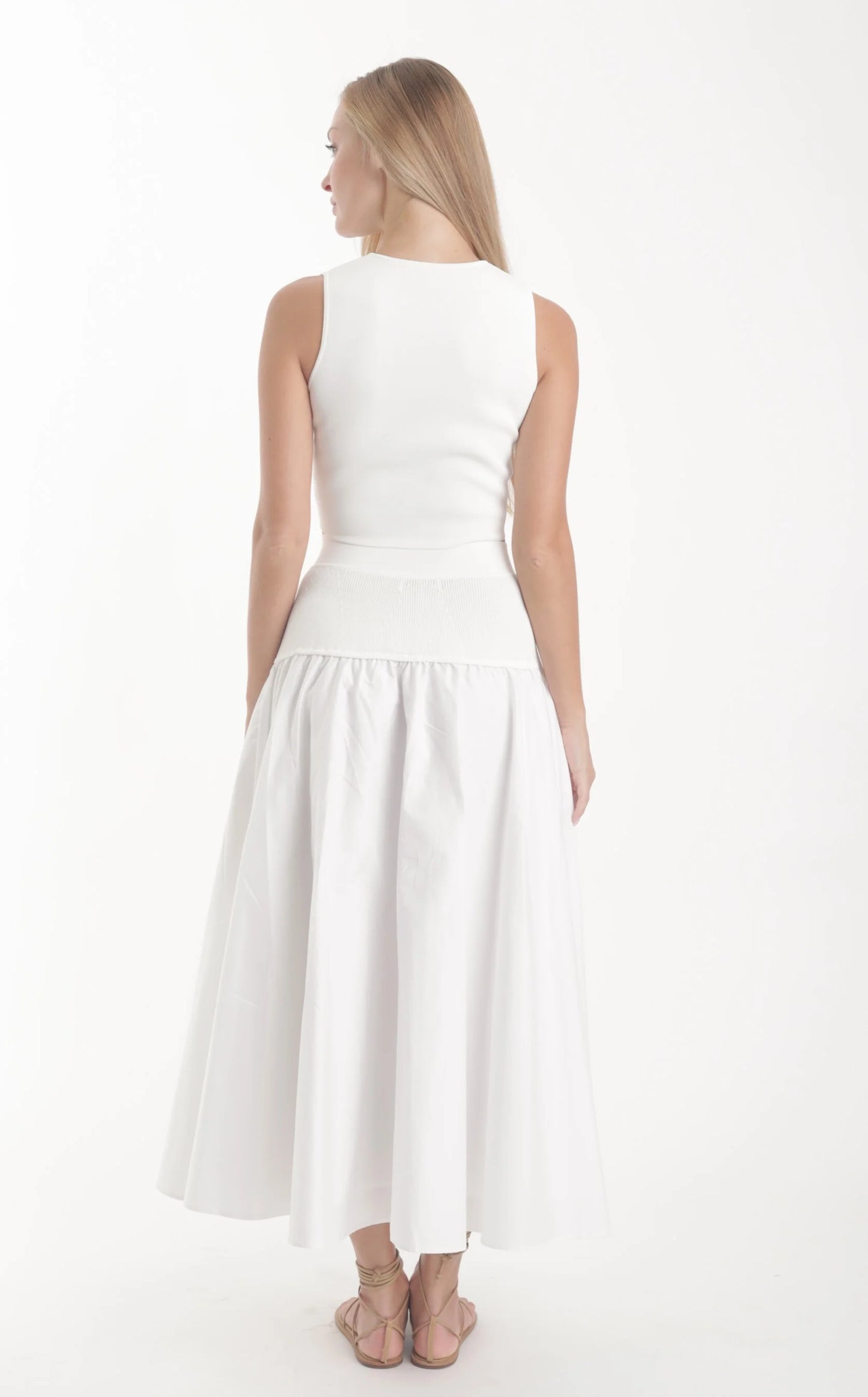 Saira Knit Set - White