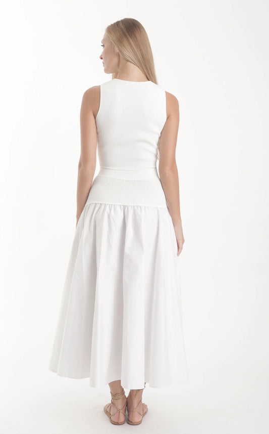 Saira Knit Set - White